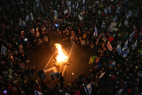 Διαμαρτυρία στο Τελ Αβίβ για την επιστροφή των ομήρων της Χαμάς